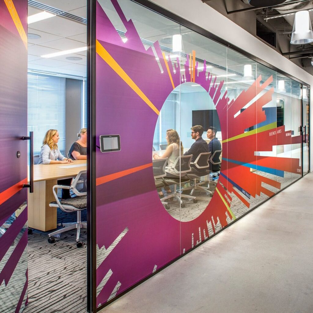 Glass Window and Door Branding Vinyl Stickers